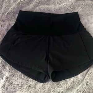 Black Lululemon High Rise Speed Ups